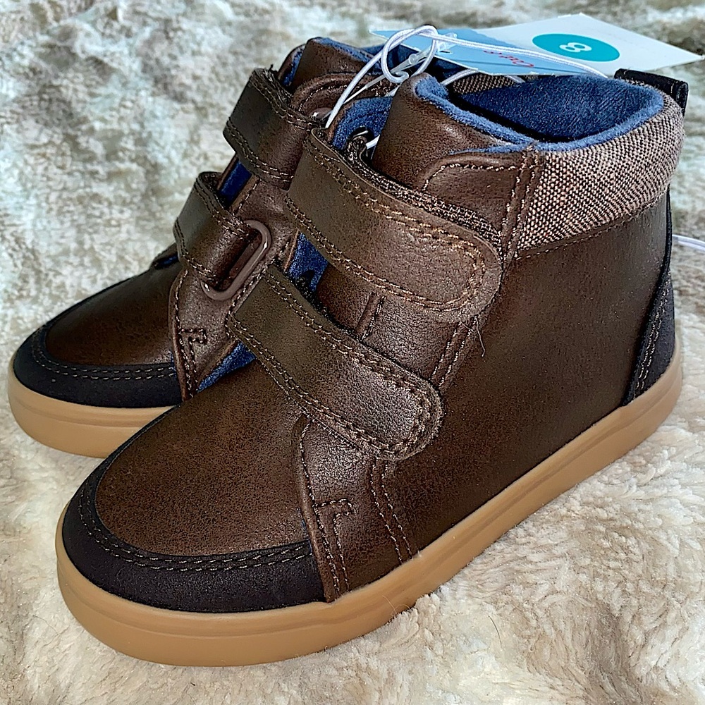 Toddler boy Cat and Jack brown shoes size 8